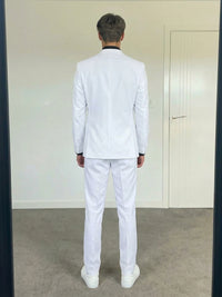 Men's Chic 3 Pieces Single Breasted Two-Buttons Notched Lapel Prom Wedding Suits