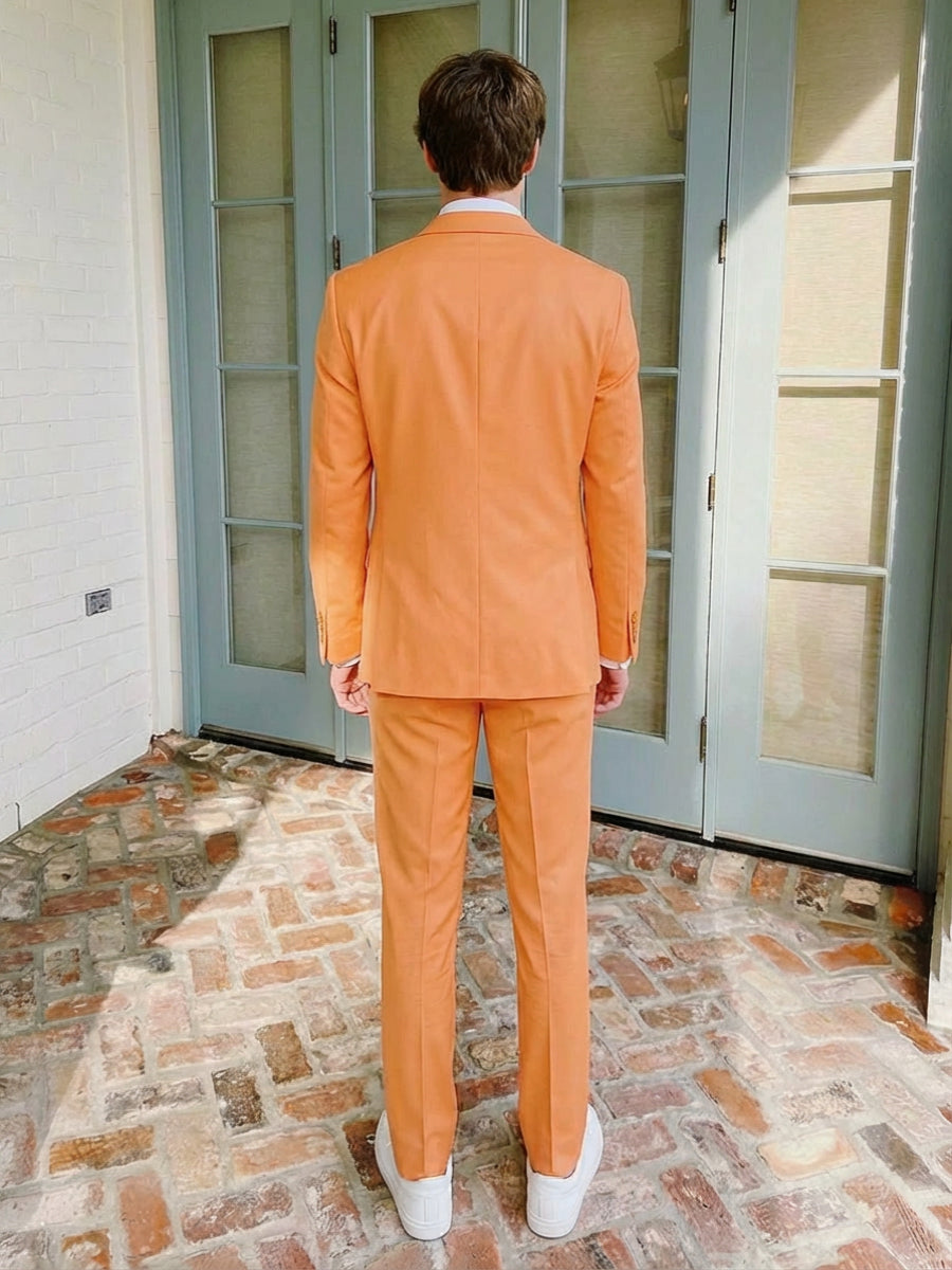 Men's 3 Pieces Single Breasted Two-Buttons Notched Lapel Prom Wedding Suits