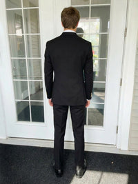 Men's Mandarin Collar Single Breasted Three-Button 2 Pieces Wedding Prom Suits