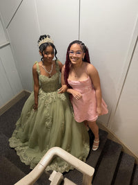 Ball Gowns Empire Waist Corset Princess Quinceanera Dress for 15th Birthday Photoshoot