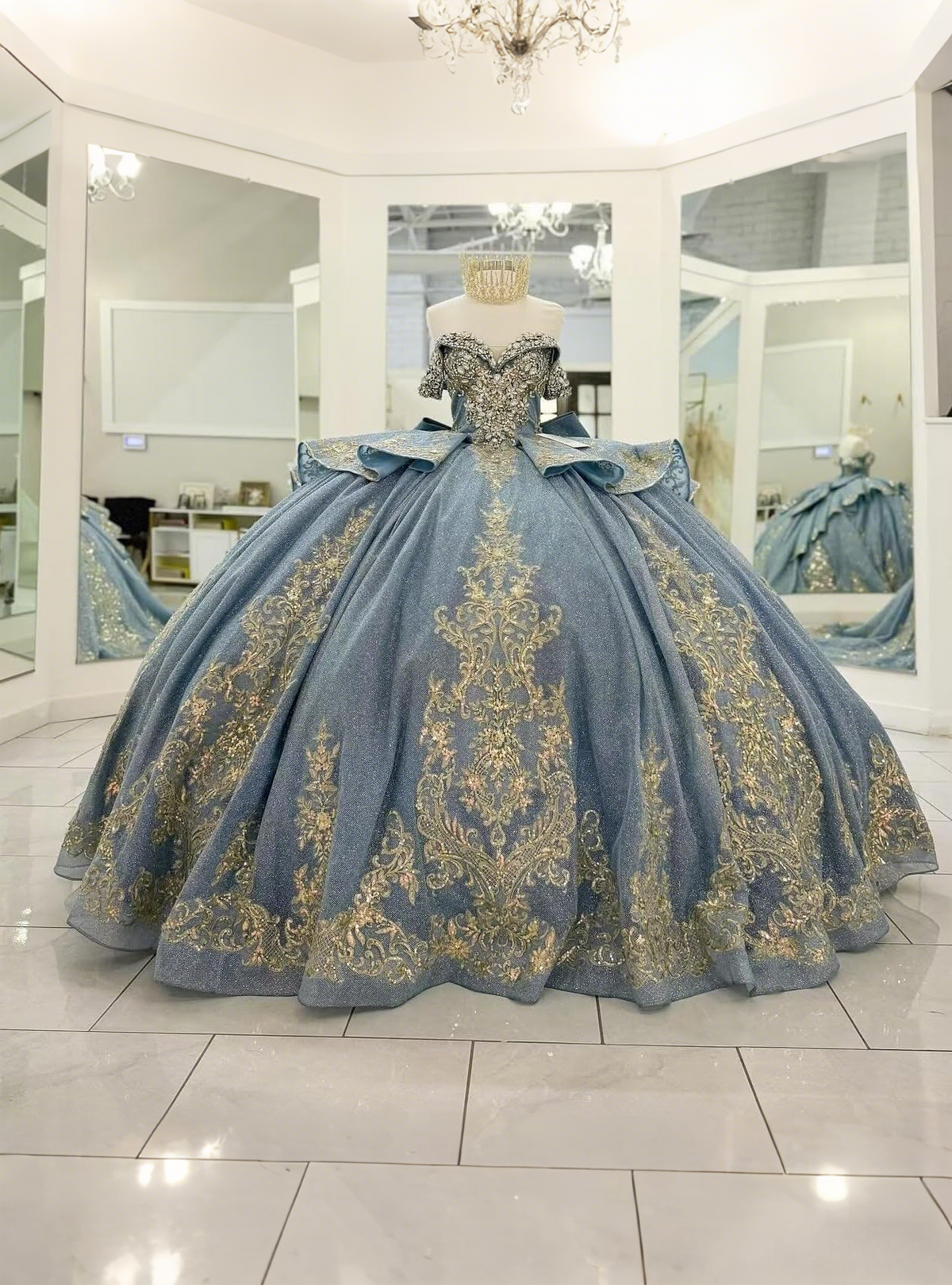 Ball Gowns Rhinestone Corset Princess Quinceanera Dress for 15th Birthday