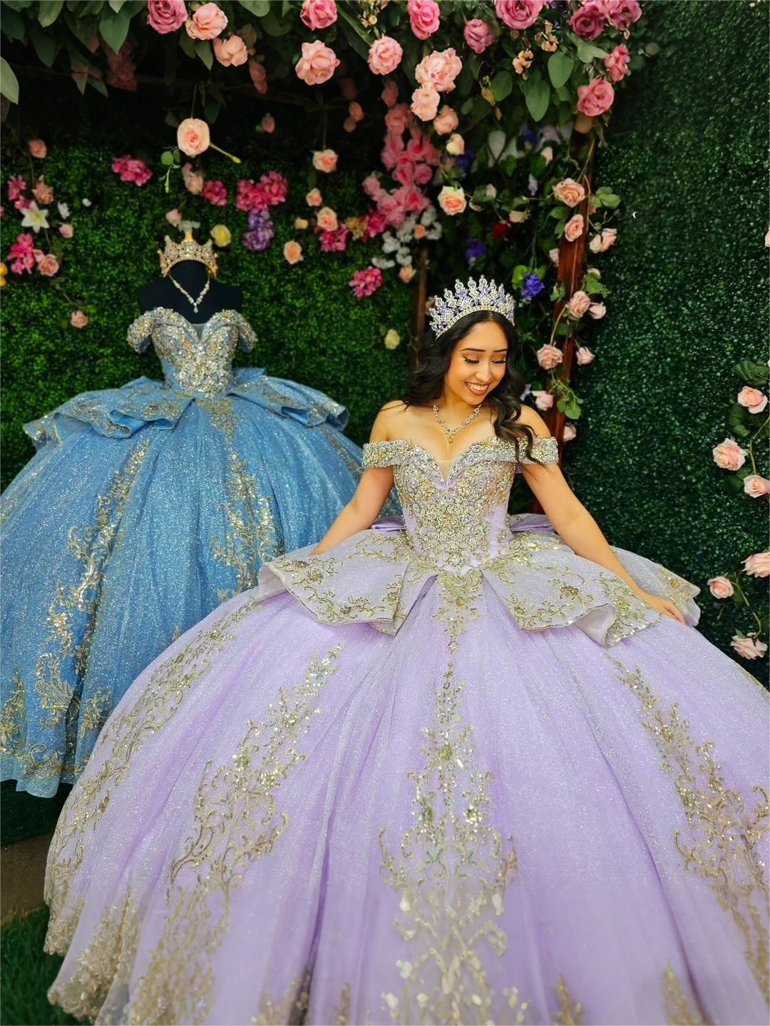 Ball Gowns Rhinestone Corset Princess Quinceanera Dress for 15th Birthday