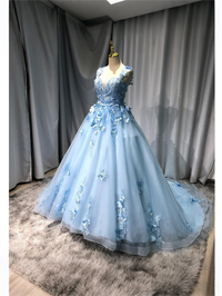 Ball Gowns Rhinestone Corset Princess Empire Waist Quinceanera Dress for 15th Birthday