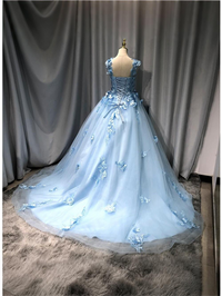 Ball Gowns Rhinestone Corset Princess Empire Waist Quinceanera Dress for 15th Birthday