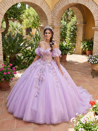 Luxury Tulles Quinceanera Dress Cold Shoulder Sparkly Ball Gowns for Photoshoot