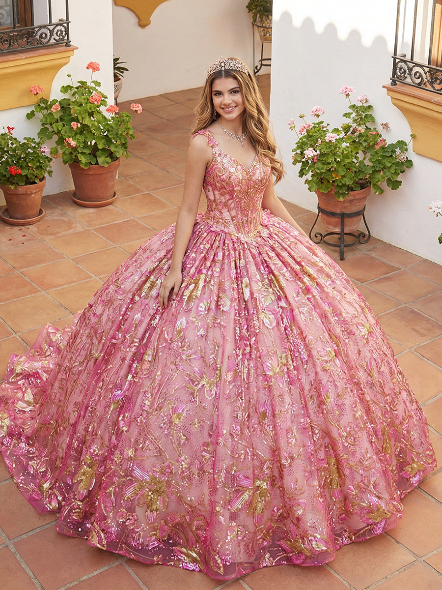 Sparkly Tulles Quinceanera Dress Ball Gowns for Photoshoot for Princess Sweet 15