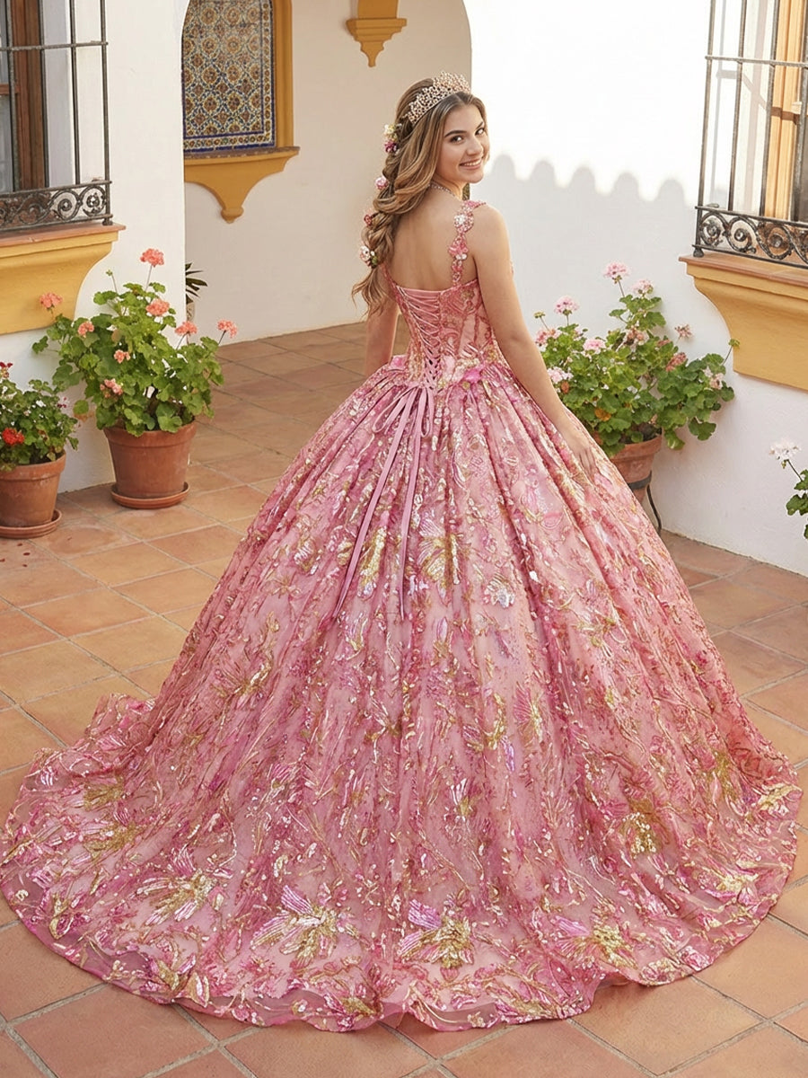 Sparkly Tulles Quinceanera Dress Ball Gowns for Photoshoot for Princess Sweet 15