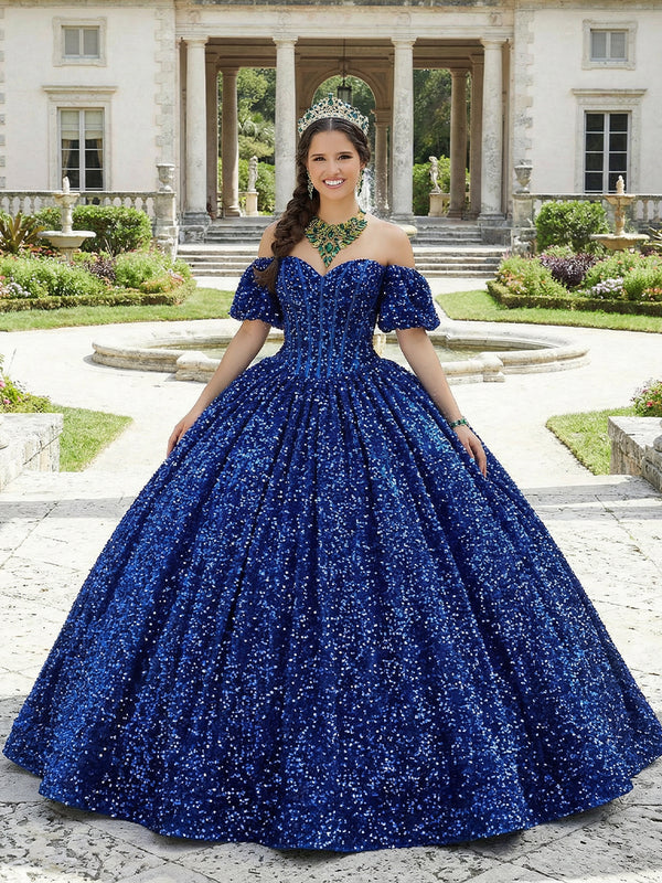Sparkly Glitter Quinceanera Dress Ball Gowns for Photoshoot for Princess Sweet 15
