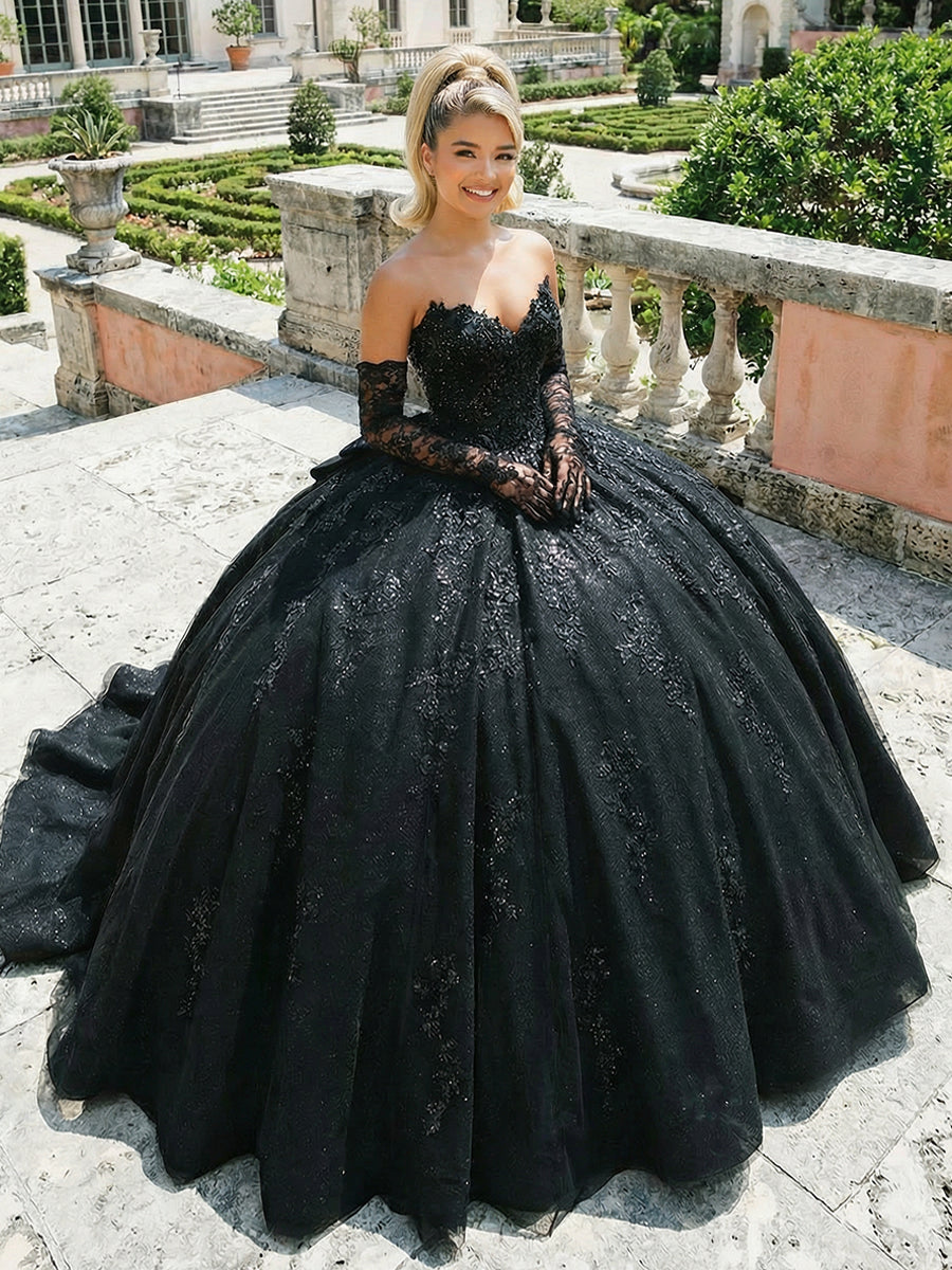 Glitter Quinceanera Dress Ball Gowns for Photoshoot for Princess Sweet 15