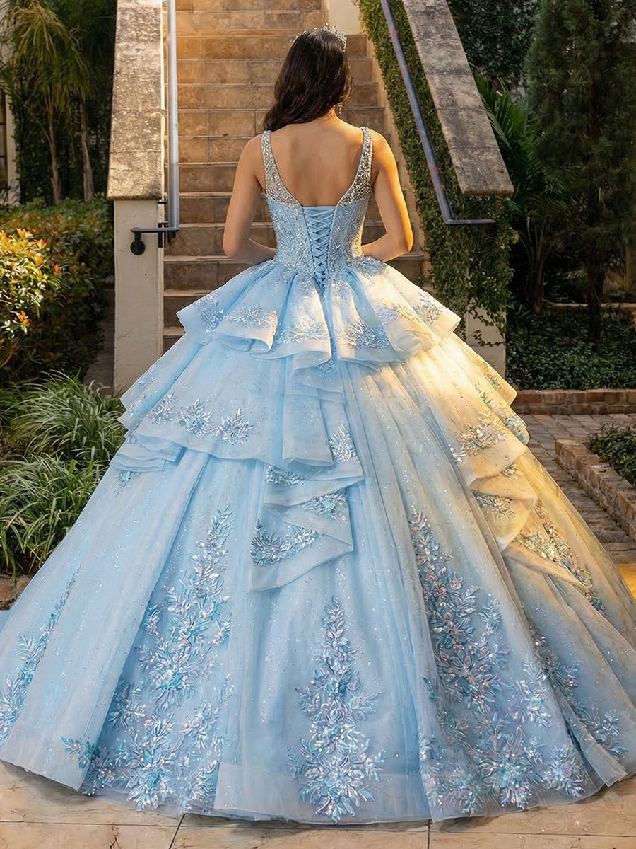 Tulles Quinceanera Dresses for Photoshoot Princess Gowns Sweet 15