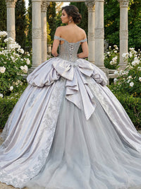 Glitter Strapless Quinceanera Dresses for Sweet 15 16 Ball Gowns Princess PhotoShoot
