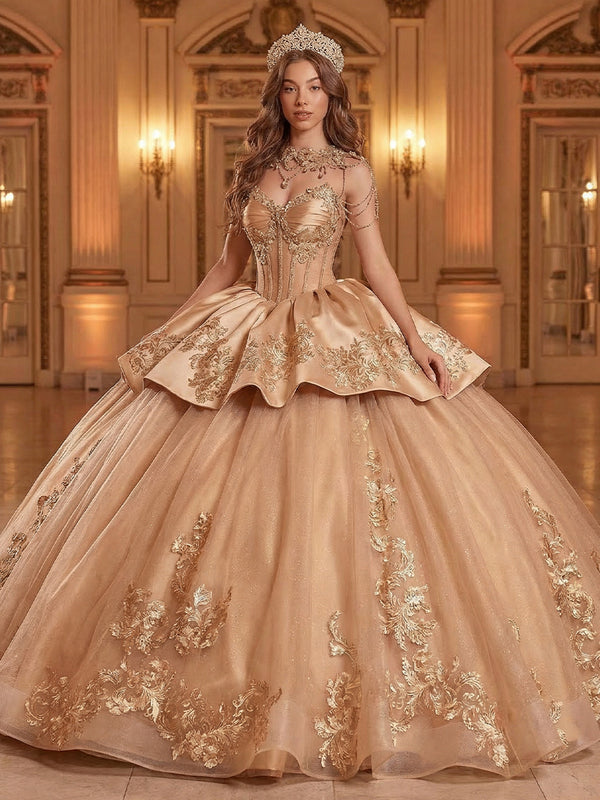 Sparkly Quinceanera Dresses Glitter Ball Gowns for Photoshoot Princess Sweet 15