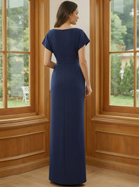 Satin Round Neck Mermaid Corset Mother of the Bride Dresses