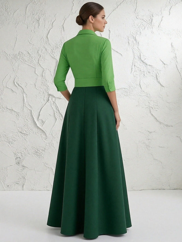 Chiffon V Neck A Line Bow Mother of the Bride Dresses