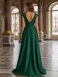 V Neck Lace Appliques Mother of the Bride Dresses