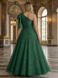 Lace Appliques One Shoulder Bow Mother of the Bride Dresses