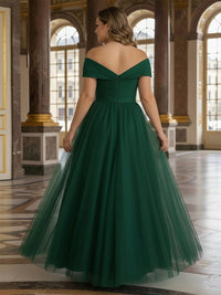 Tulle Off the Shoulder Corset Mother of the Bride Dresses