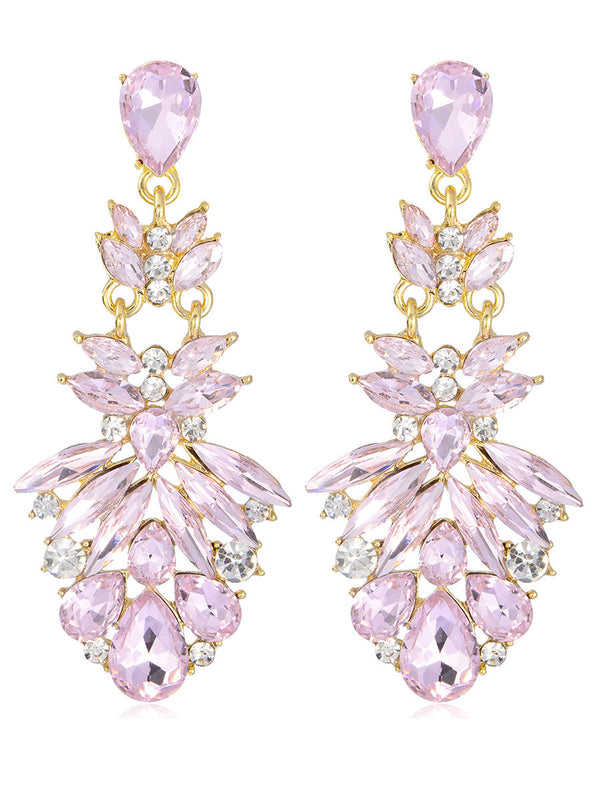 Floral Drop Sweet Flower Beadings Alloy Earrings