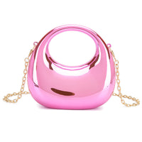 Irregular Luxurious Daily Glitter Acrylic Handbags with Chain