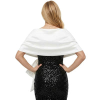Women's Delicated Ruched Satin Cape