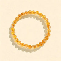 Transparent Yellow Citrine Bead Bracelets