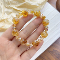Gradient Citrine Stretch Healing Bead Bracelets