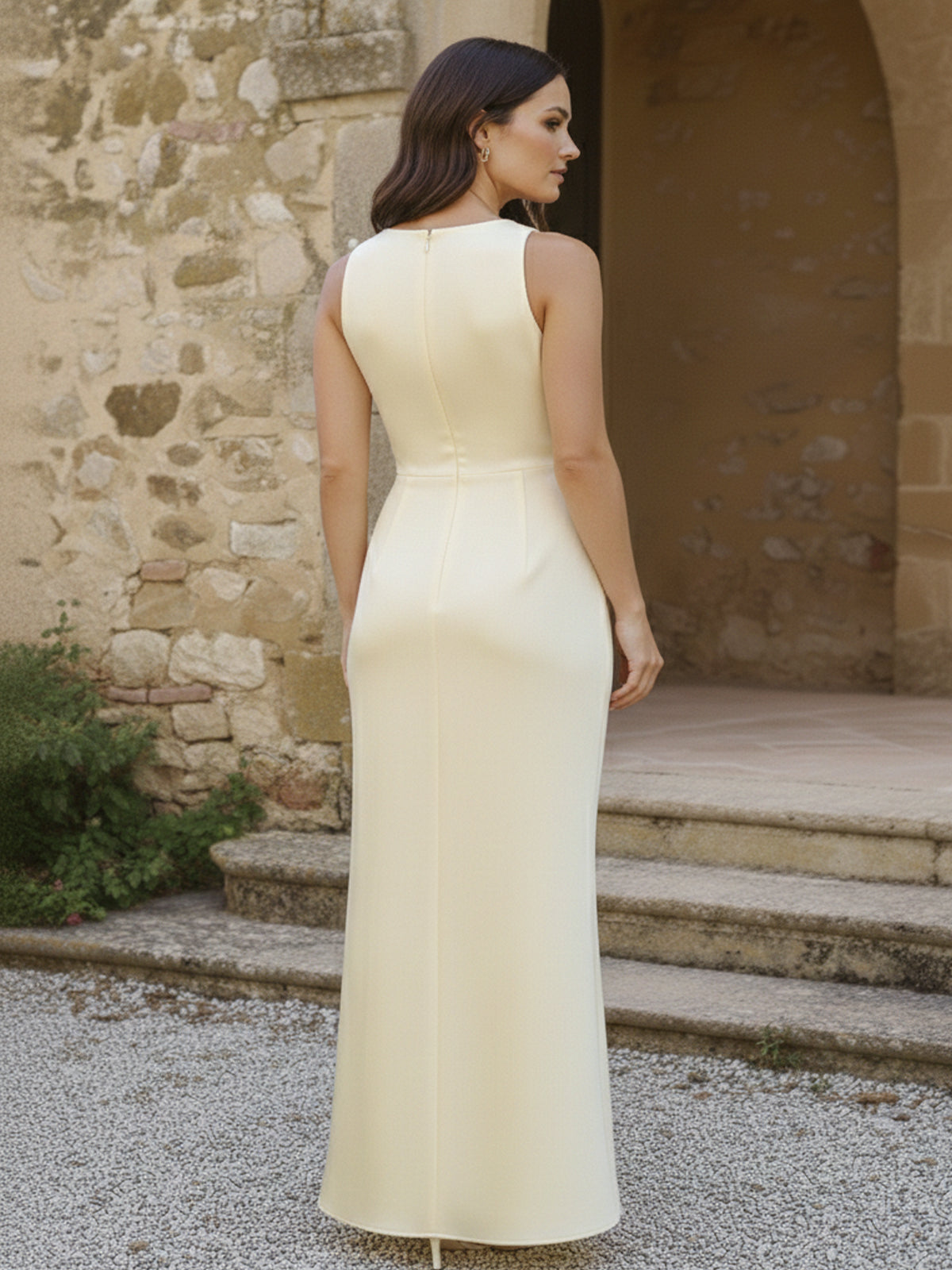 Strapless Sleeveless Satin Mermaid Bridesmaid Dresses
