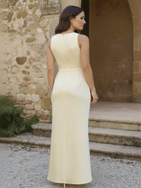 Strapless Sleeveless Satin Mermaid Bridesmaid Dresses