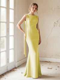Strapless Satin Mermaid Bridesmaid Dresses for Women